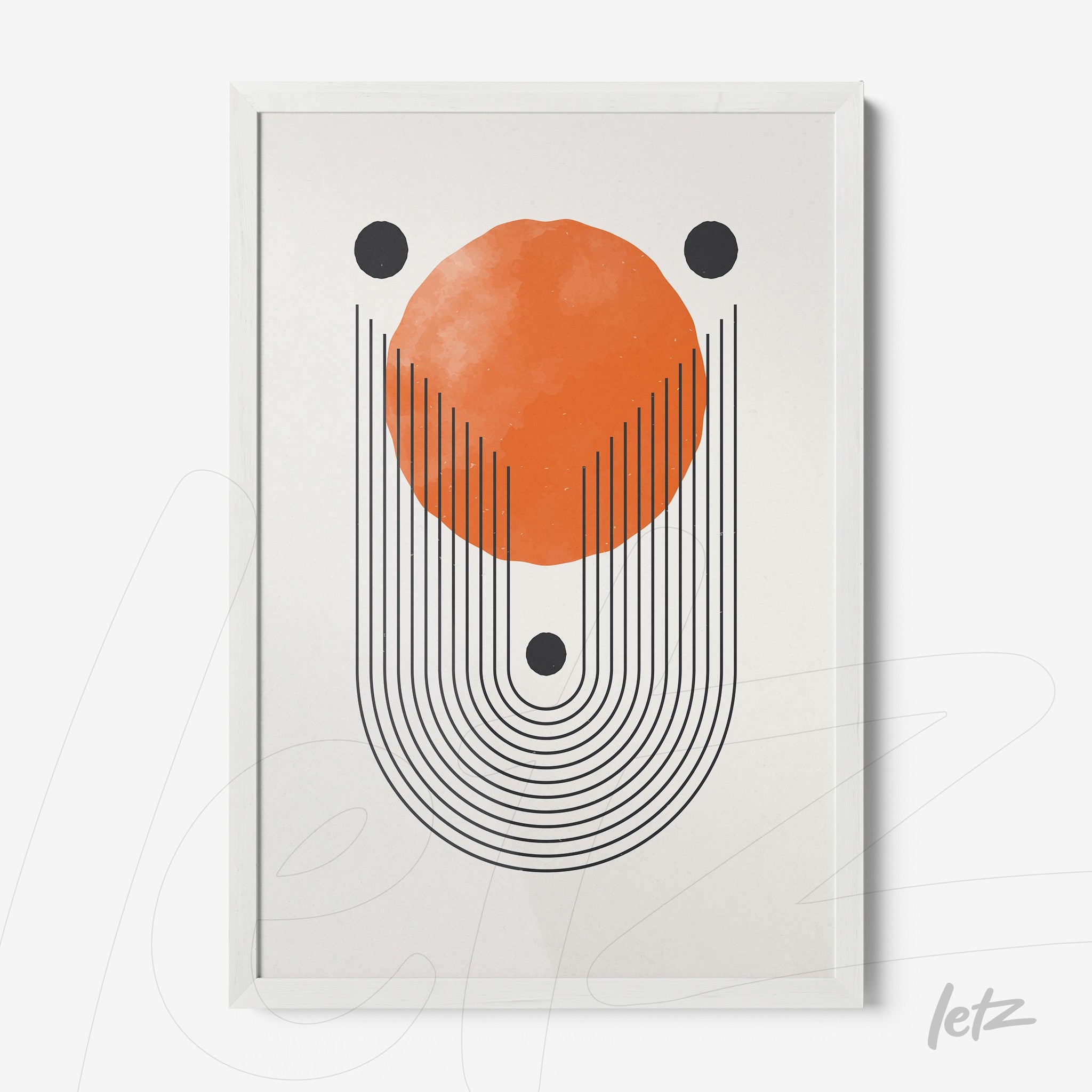Letz-Quadro-Preview-Caixa-com-Vidro-Branca_Boho-Geometrico-Laranja-e-Preto-1.jpg