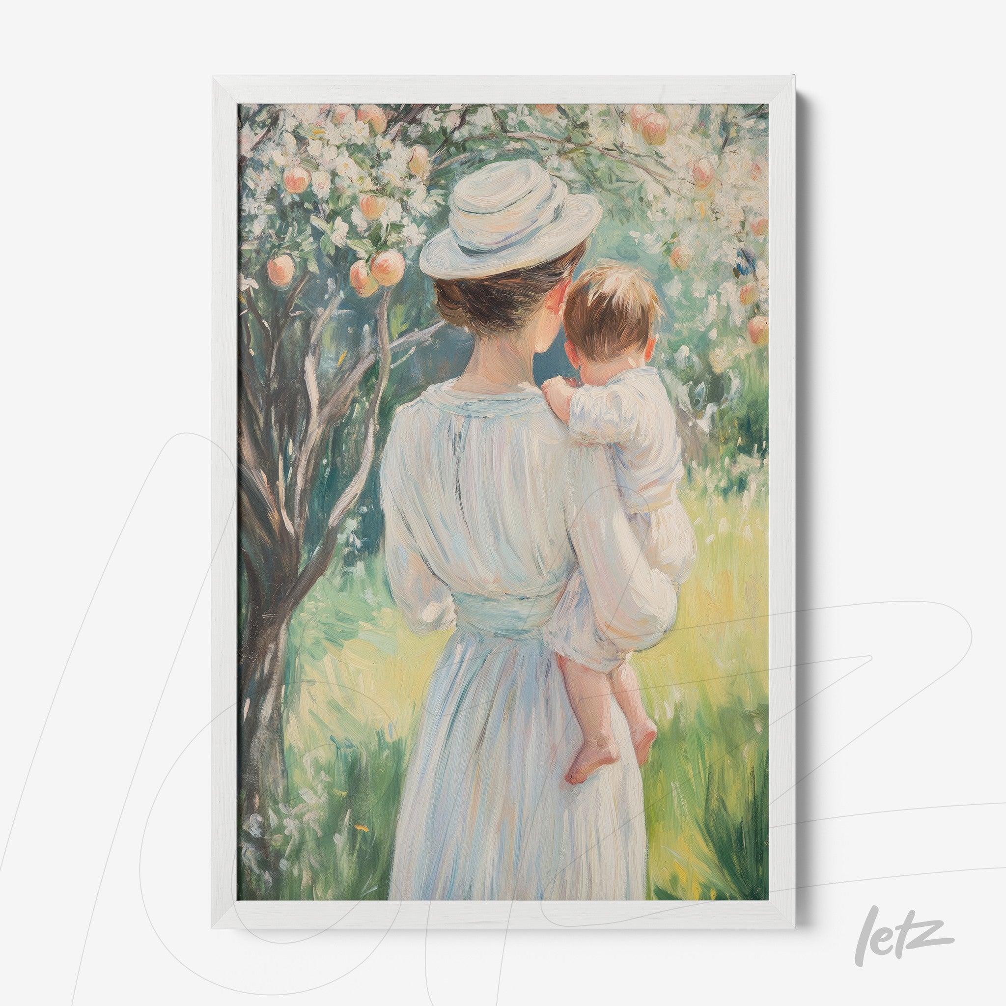 Letz-Quadro-Preview-Caixa-com-Vidro-Branca_vintage-kid-girl-and-mom-1.jpg