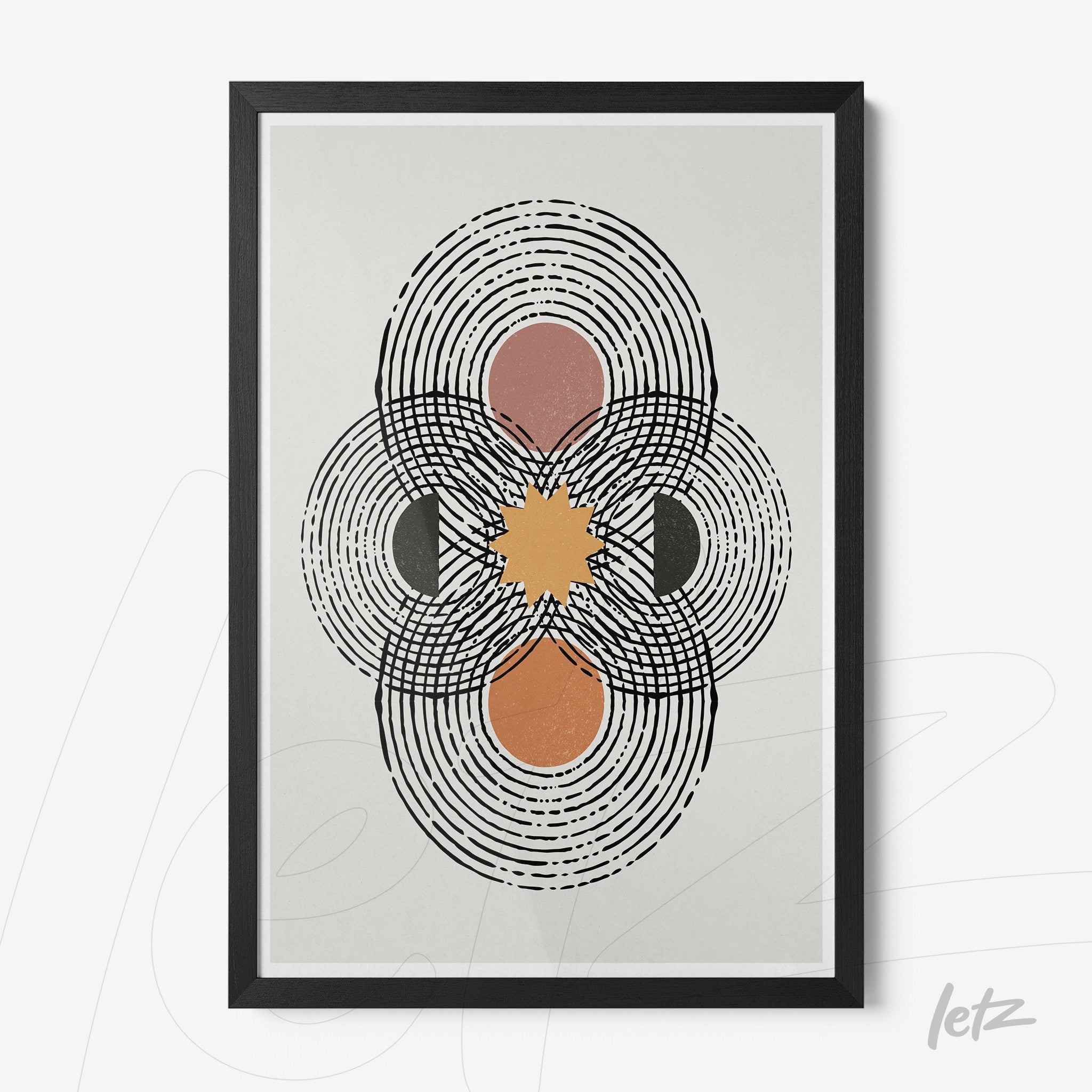 Letz-Quadro-Preview-Caixa-com-Vidro-Preta_Boho-Geometrico-Preto-Amarelo-Marrom-3.jpg