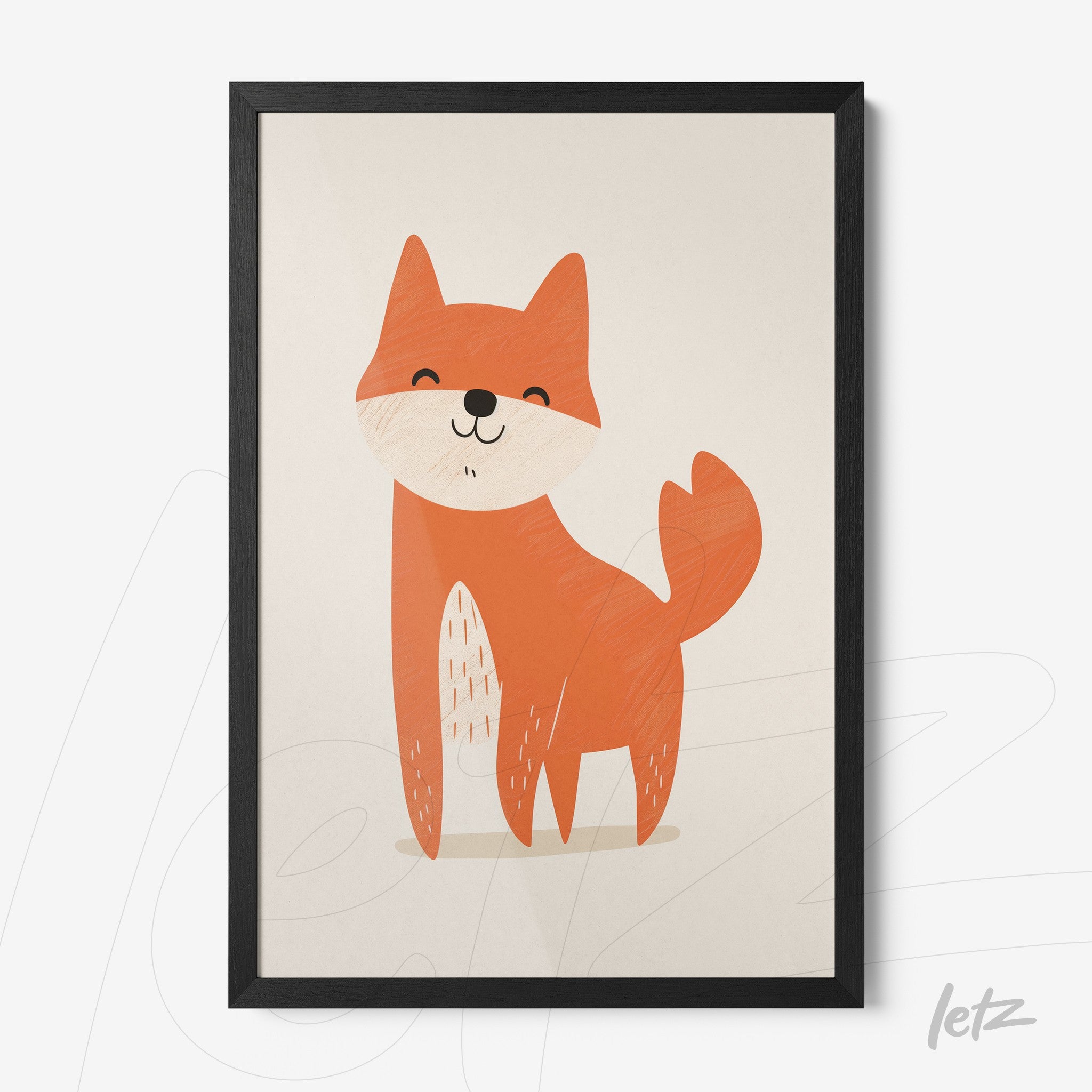 Letz-Quadro-Preview-Caixa-com-Vidro-Preta_animais-fofinhos-raposa-1.jpg