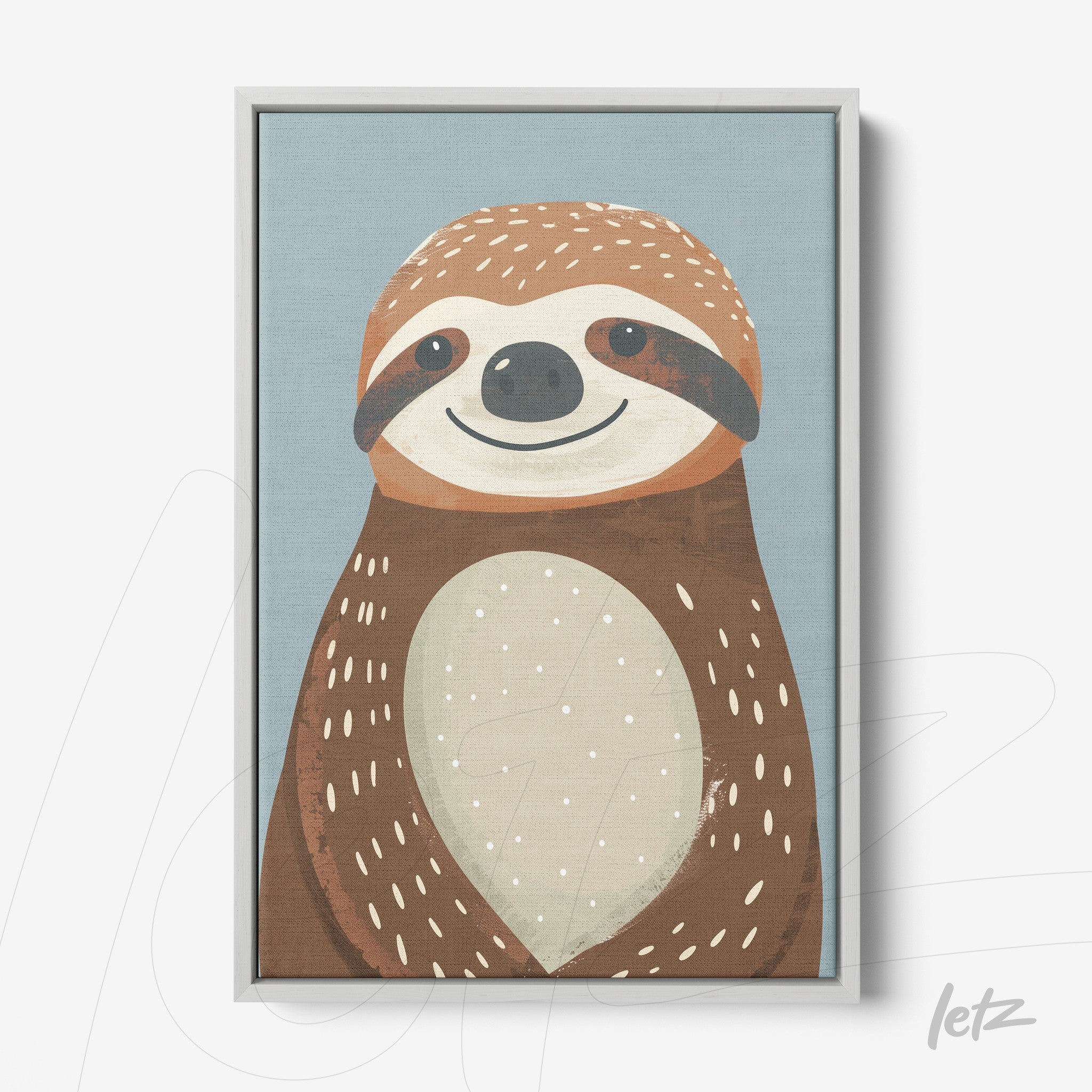 Letz-Quadro-Preview-Canvas-Moldura-Branco_animais-fofinhos-preguica-1.jpg