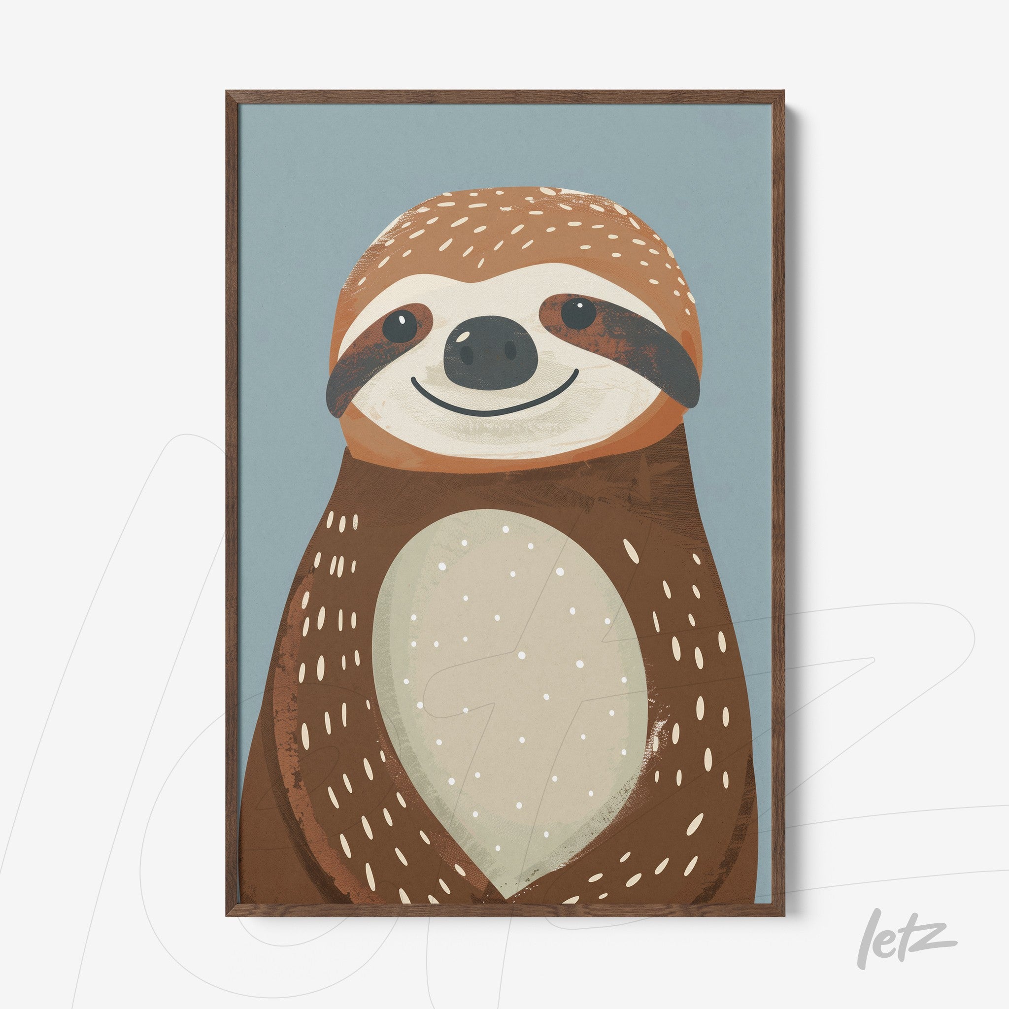 Letz-Quadro-Preview-Filete-Freijo_animais-fofinhos-preguica-1.jpg