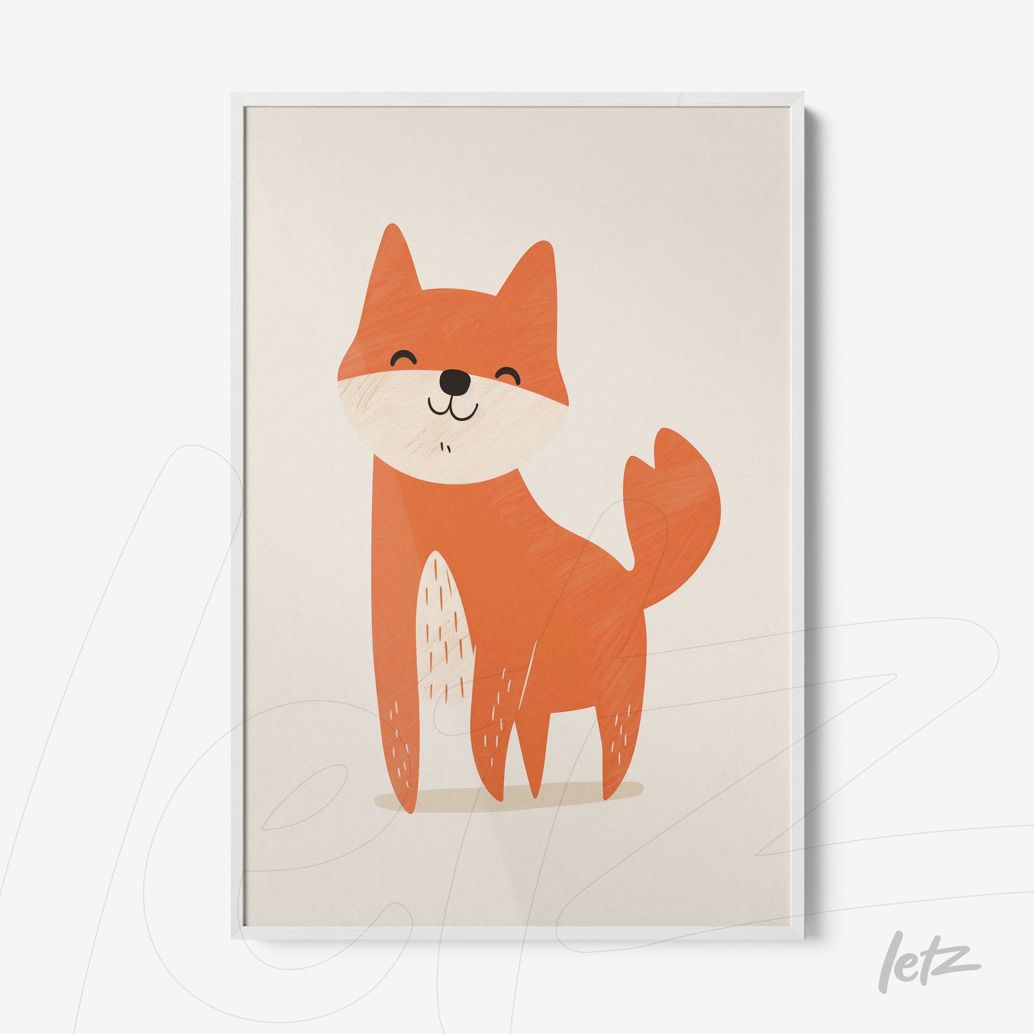 Letz-Quadro-Preview-Filete-com-Vidro-Branca_animais-fofinhos-raposa-1.jpg