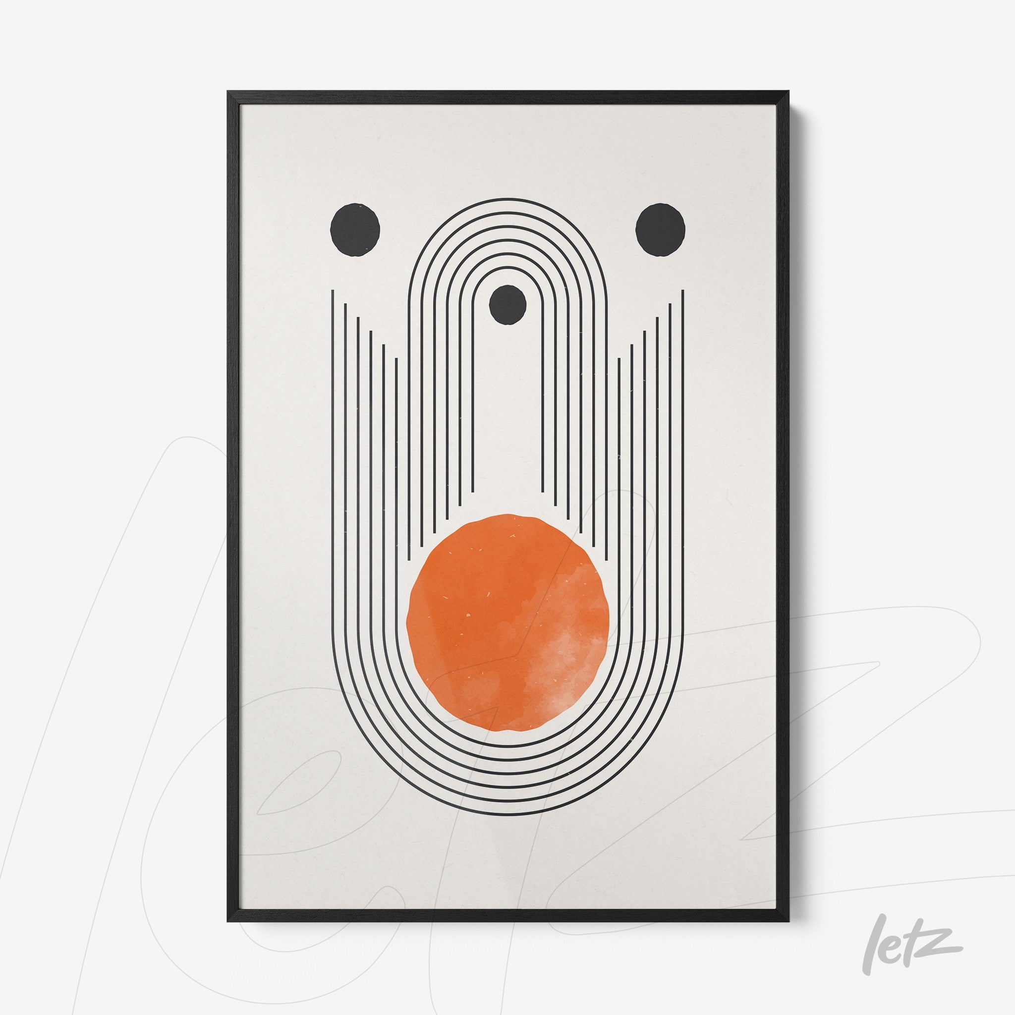 Letz-Quadro-Preview-Filete-com-Vidro-Preta_Boho-Geometrico-Laranja-e-Preto-2.jpg
