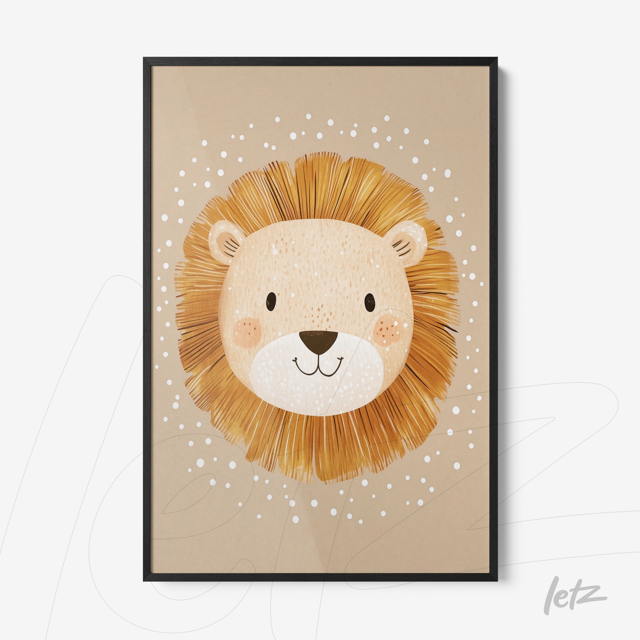Letz-Quadro-Preview-Filete-com-Vidro-Preta_animais-fofinhos-leao-2.jpg