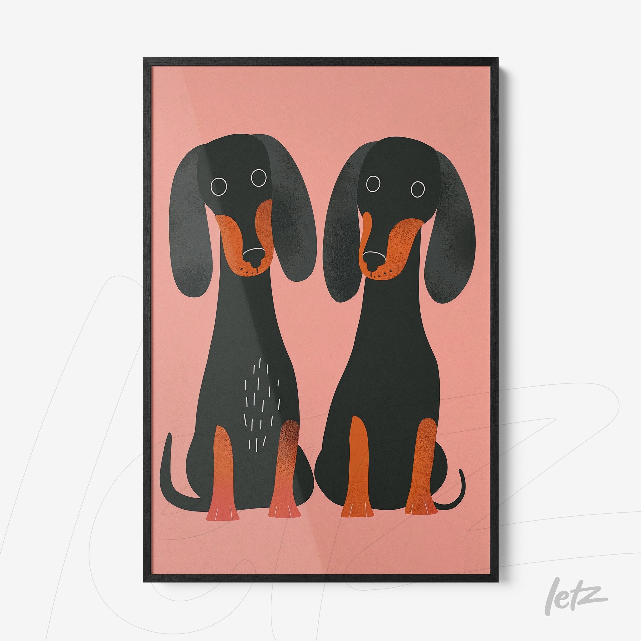 Letz-Quadro-Preview-Filete-com-Vidro-Preta_animais-fofinhos-salsicha-1.jpg