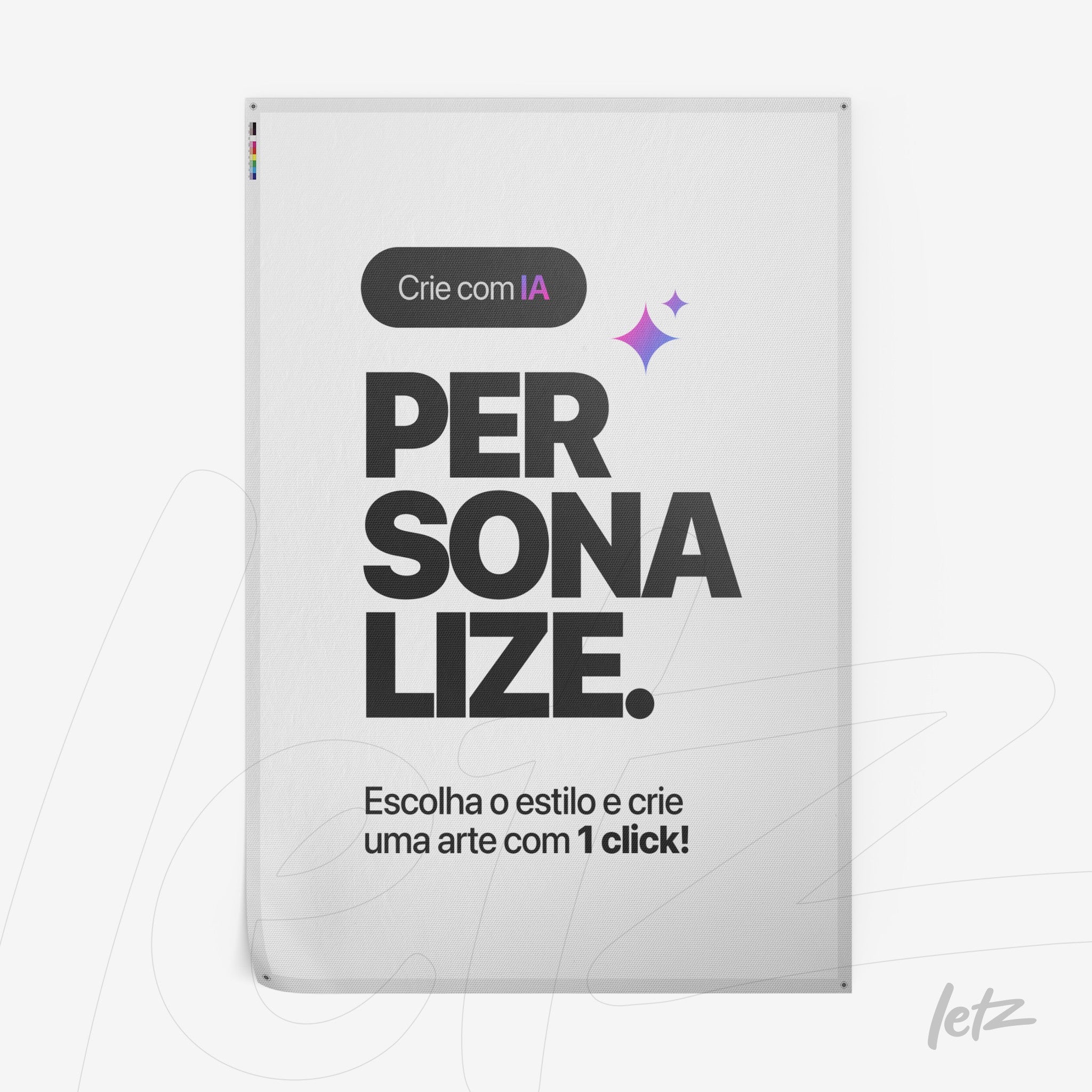 poster print featuring modern design with large black text on white background