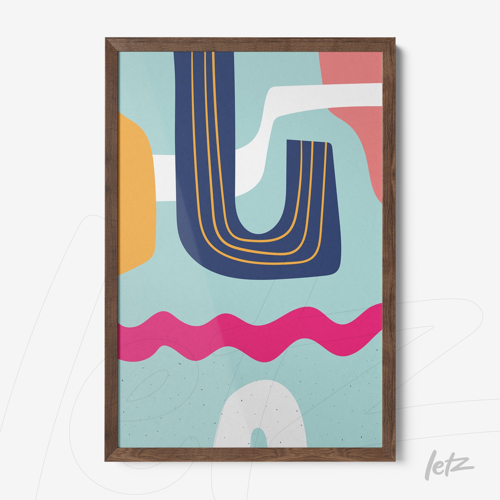 ```json
{
  "alt": "quadro boho com formas geométricas modernas em moldura de madeira freijó",
  "alt_en": "boho style art with modern geometric shapes in freijo wood frame"
}
```