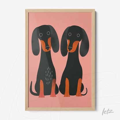 Letz-Quadro-Preview-Caixa-com-Vidro-Natural_animais-fofinhos-salsicha-1.jpg