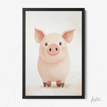 Letz-Quadro-Preview-Caixa-com-Vidro-Preta_animais-fofinhos-porquinho-1.jpg