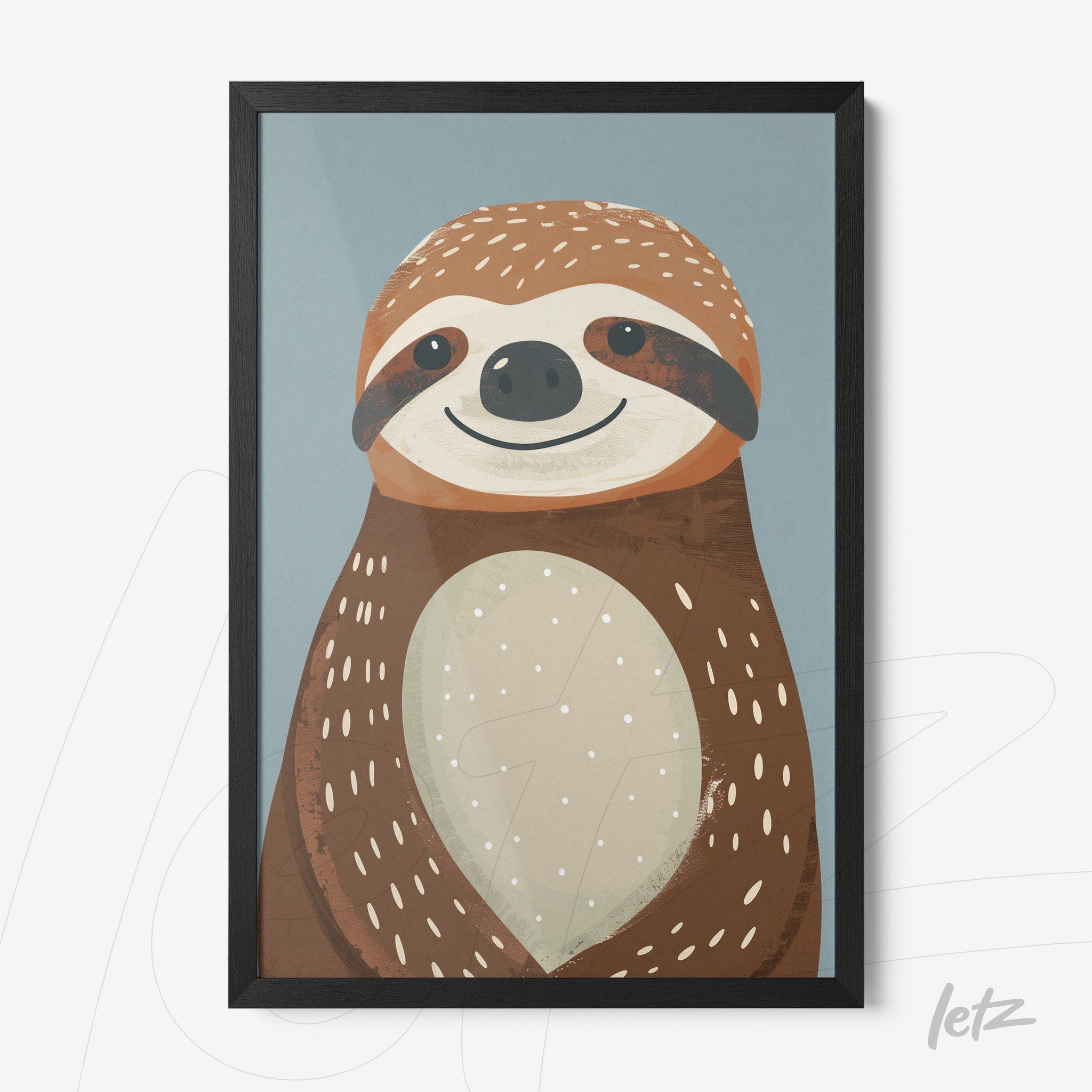 Letz-Quadro-Preview-Caixa-com-Vidro-Preta_animais-fofinhos-preguica-1.jpg