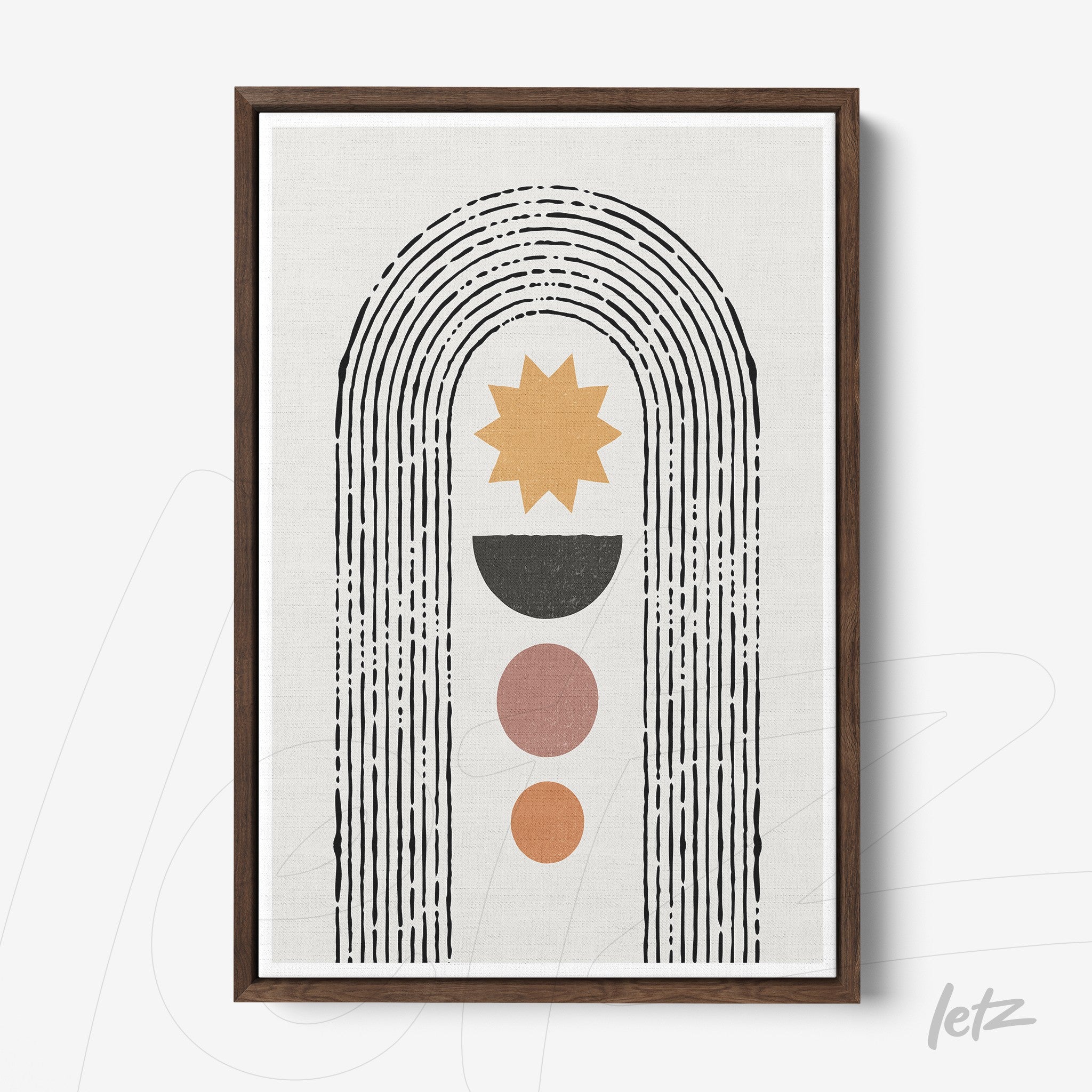 Letz-Quadro-Preview-Canvas-Moldura-Freijo_Boho-Geometrico-Preto-Amarelo-Marrom-2.jpg