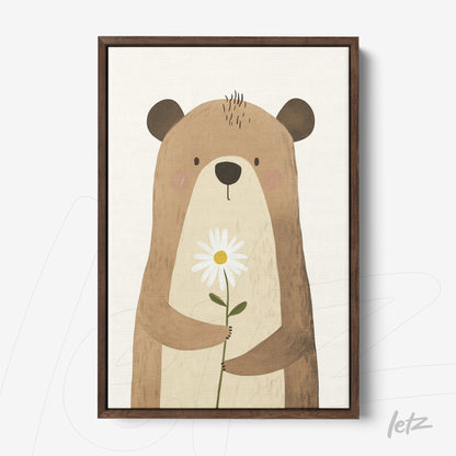 Letz Quadro Preview Canvas Moldura Freijo animais fofinhos urso 5