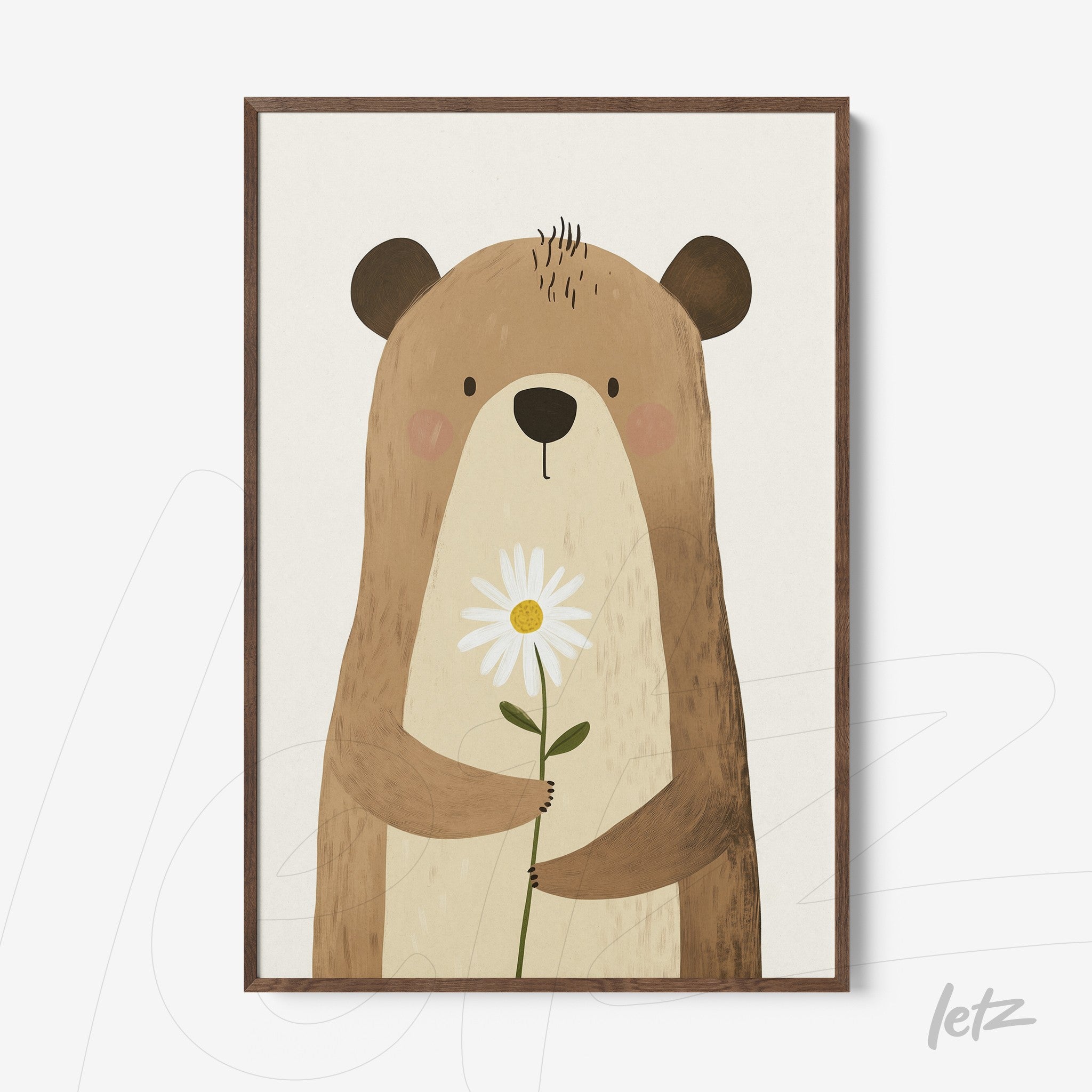Letz Quadro Preview Filete Freijo animais fofinhos urso 5