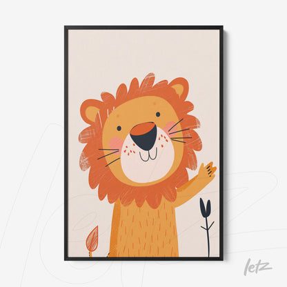 Letz-Quadro-Preview-Filete-Preta_animais-fofinhos-leao-1.jpg