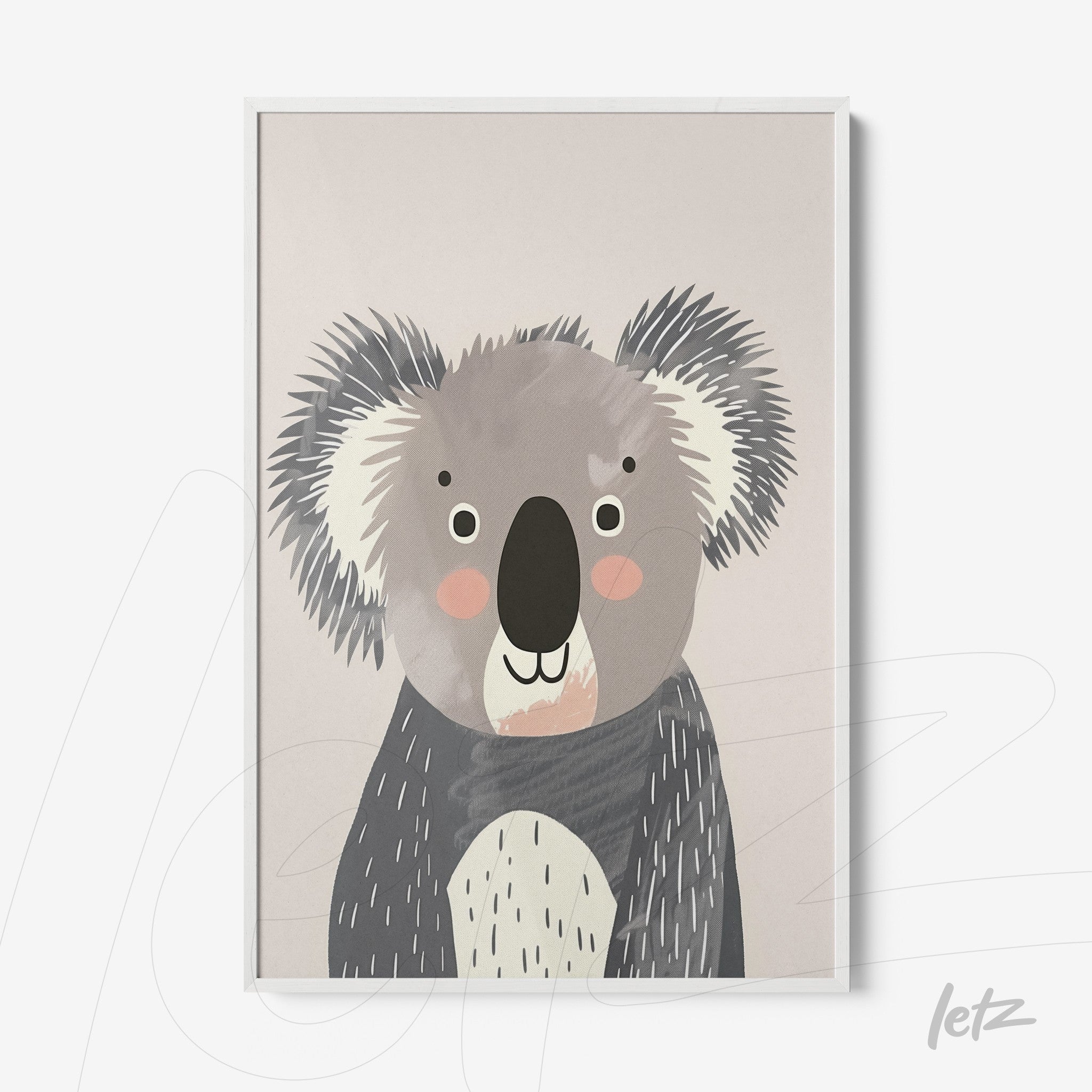 Letz-Quadro-Preview-Filete-com-Vidro-Branca_animais-fofinhos-coala-1.jpg