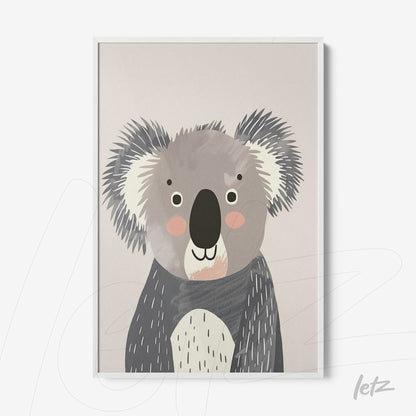 Letz-Quadro-Preview-Filete-com-Vidro-Branca_animais-fofinhos-coala-1.jpg