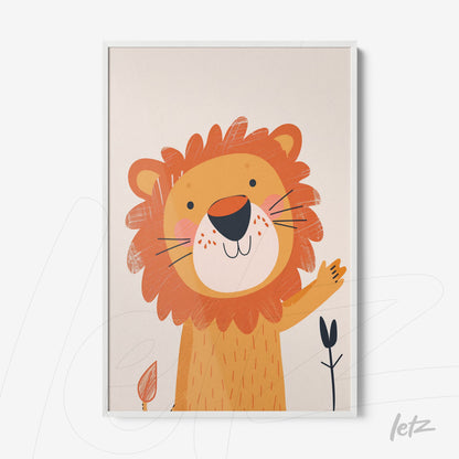 Letz-Quadro-Preview-Filete-com-Vidro-Branca_animais-fofinhos-leao-1.jpg