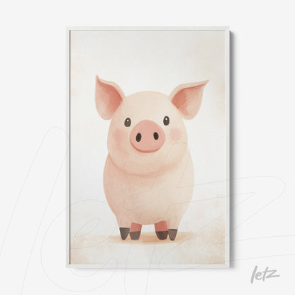 Letz-Quadro-Preview-Filete-com-Vidro-Branca_animais-fofinhos-porquinho-1.jpg