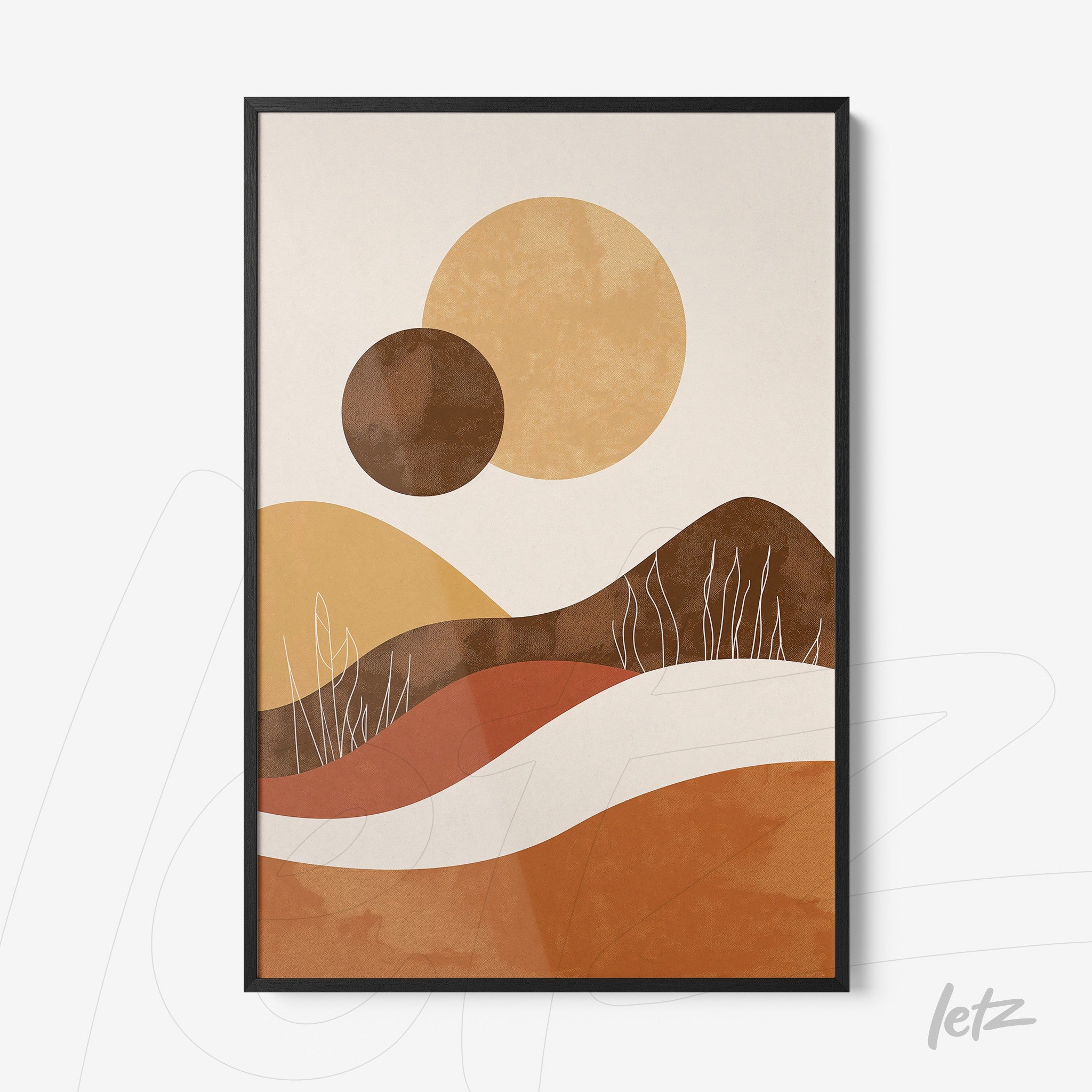 Letz-Quadro-Preview-Filete-com-Vidro-Preta_Boho-Geometrico-Laranja-Marrom-1.jpg