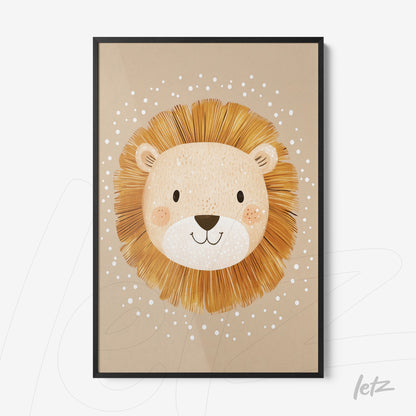 Letz-Quadro-Preview-Filete-com-Vidro-Preta_animais-fofinhos-leao-2.jpg