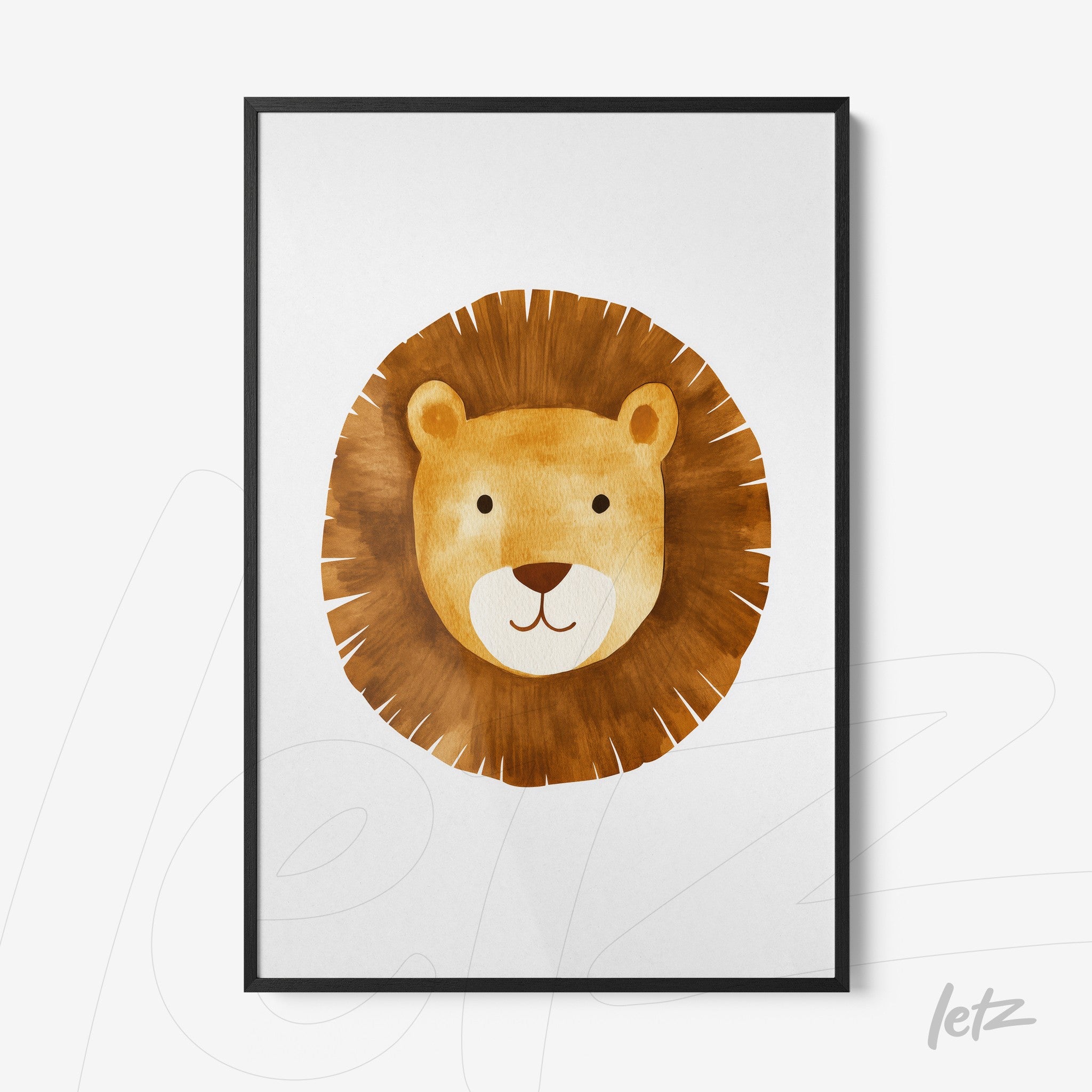 Letz-Quadro-Preview-Filete-com-Vidro-Preta_animais-fofinhos-leao-3.jpg