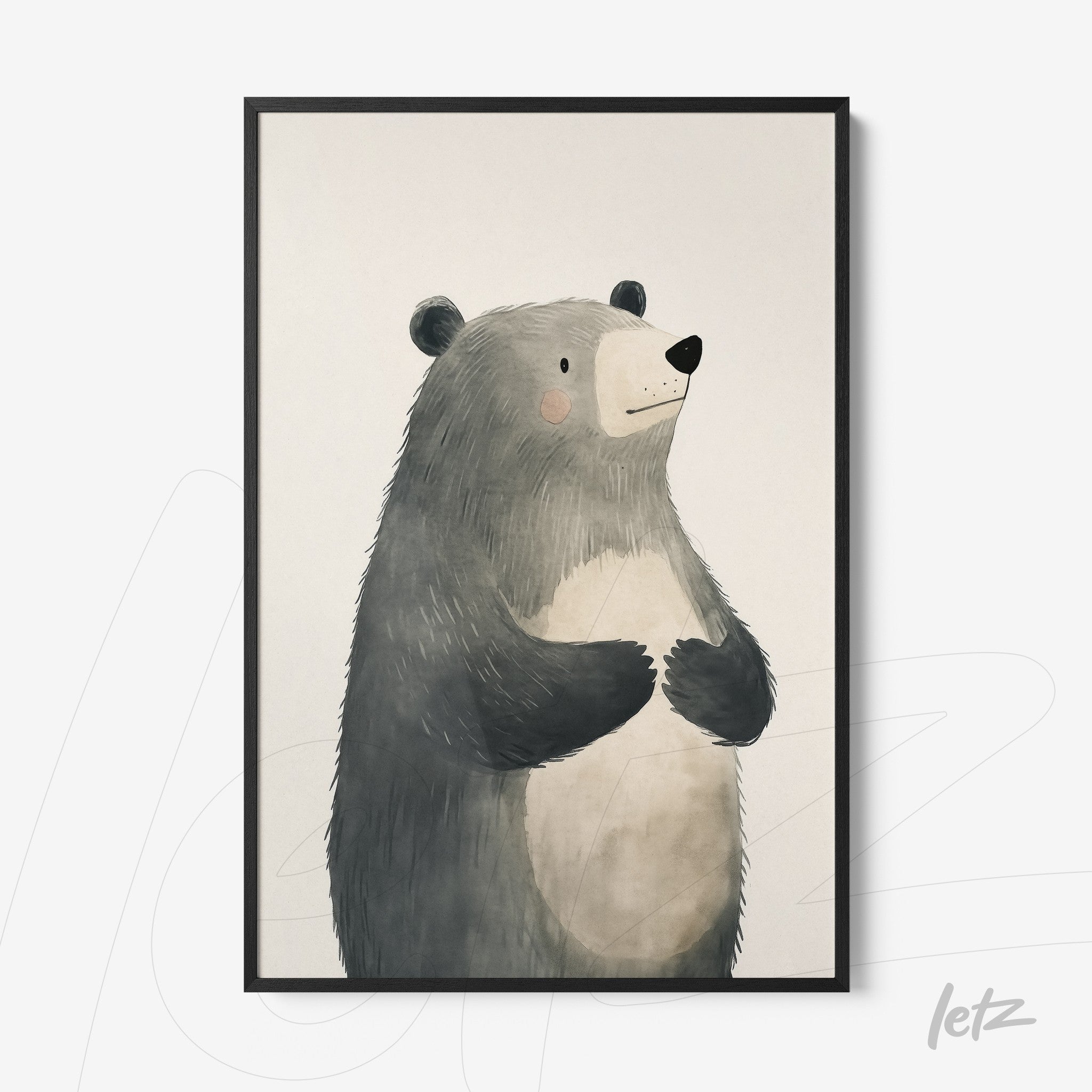 Letz-Quadro-Preview-Filete-com-Vidro-Preta_animais-fofinhos-urso-2.jpg